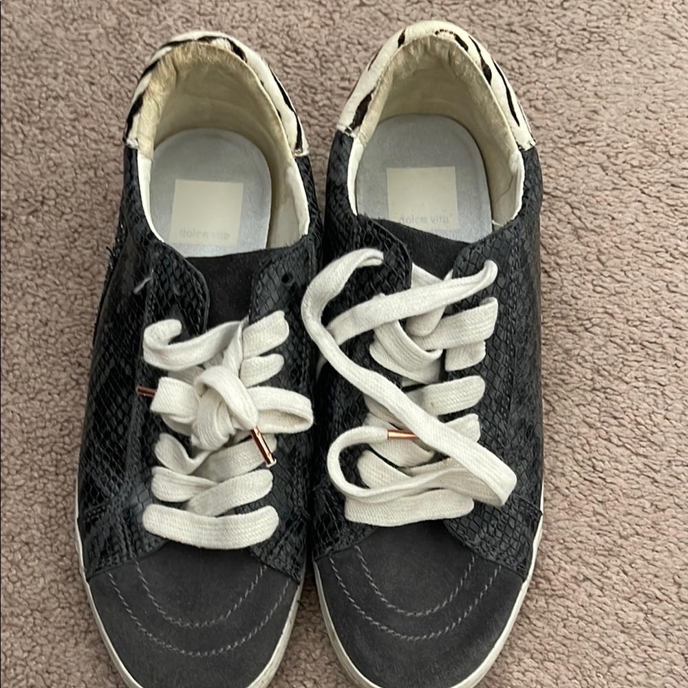 Dolce Vita Black and White Sneakers